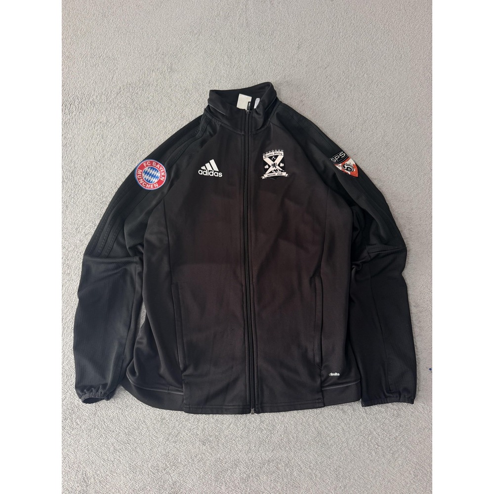 Dunedin Stirling Soccer Club Jacket Mens Medium Black Soccer Adidas Climalite